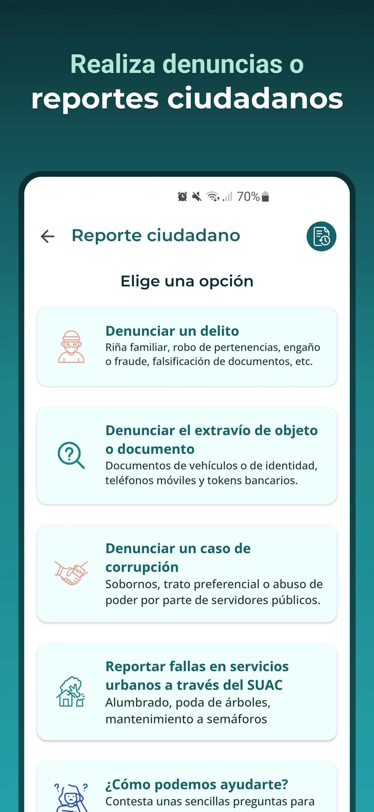 App CDMX screenshot